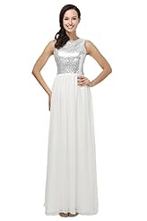 Round Neck Chiffon Evening Dress/Bridesmaid Dress 