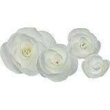Little B 58 Piece 100483 Paper Flower Petal Pack, White Rose
