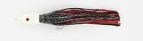 6oz Dual Pull Jig with Vinyl Skirts Glow Head Black Over Red