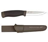 Morakniv Companion Heavy Duty Knife with Sandvik Carbon Steel Blade, Military Green, 0.125/4.1-Inch