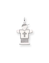 14k White Gold Kid Charm Cyber Monday Special