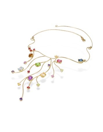 Forzieri 18k Yellow Gold Multi-Gemstones Necklace