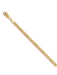 14k Yellow gold Leslies 3.9mm Beveled Curb Chain