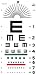 Illiterate Plastic Eye Chart: 22