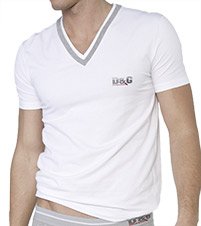 D&G Dolce & Gabbana Monte Carlo Deep V-Neck T-Shirt M30593