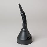 Jumbo Oil Funnel W/filter 14.5in Black Recycled Material