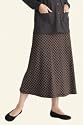Women's Patterned Interlock Long A-Line Skirt Petite