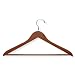 Honey-Can-Do HNGZ01207 Wood Suit Hangers with Non-slip Bar, 8-Pack, Cherry