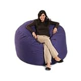 Comfort Research Nap Sapphire Large 48W x 48D x 36 High Fuf Foam Filled Poof Foof Frameless Chair
