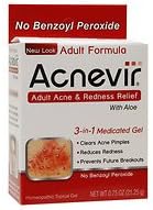 Acnevir Adult Acne &amp; Redness Relief Gel, .75 oz - 2pc