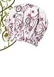 Spa Sister Bouffant Shower Cap Belleze Pink Floral Print