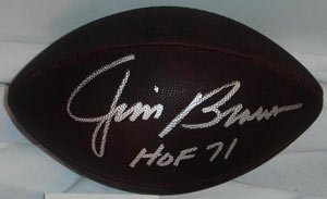 Jim Brown Signed Official Wilson Duke Football