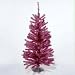 12" Sparkling Pink and Silver Retro Tinsel Table Top Christmas Tree - Unlit