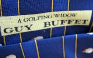 Guy Buffet Golf Theme Italian Silk Tie