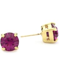 kate spade new york "Cueva Rosa" Gold-Tone Pink Glass Stud Earrings