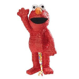Elmo Shaped 20 1 2in Pull String Pinata by Party America