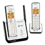 AT&T CL81209 DECT 6.0 Cordless Phone, Silver/Black, 2 Handsets