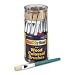 Chenille Kraft 5167 Wood Handle Colossal Flat Brushes, Assorted Colors. 30 Brushes/Canister