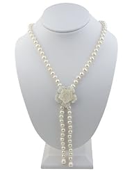 Easigo Jewelry Freshwater Pearl Necklace pln101 8mm 25" long