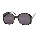 "Untouchable" Women's Fashion Frame Oversized Sunglasses (Black)
