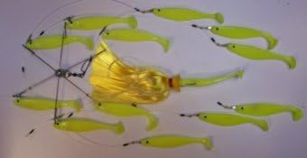 Reel Draggin' Tackle - Bait Bomb Umbrella Rig, 6 arm 9 inch Diameter