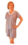 WICKING COOL-JAMS KRISTI SHORTY PAJAMA SET FOR TRAVEL, NIGHT SWEATS AND HOT FLASHES- (S-XL)