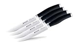 Anolon Advanced Santoprene Cutlery 4-Piece Steak Knife Set, Black