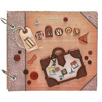 Scrapbooking Memory / Photo Album - Eco Friendly, Travel Style