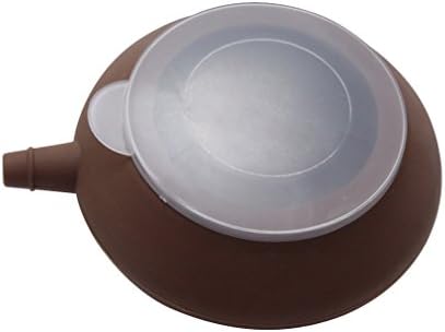 CosyDeal Silicone Macaron Pastry Cake Baking Mat & Decoration Squeezer Pen with 4 Nozzles Set, Brown, Size L