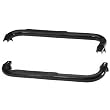 Rampage R8625 Body Side Guards With Step No Drill BLACK For 1987-06 Jeep Wrangler