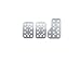 Sparco Pedal Set Race Silver