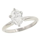 1.02cttw Oval 6-Prg Diamond Solitaire Ring Egl I-J/vs1