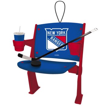 NHL Licensed New York Rangers Team Stadium Chair Ornament