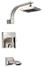 Danze Brushed Nickel Sirius Hdl Tub & Shower D500044BN