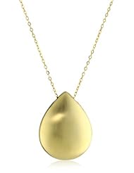 Dean Davidson "CATWALK" Gold Domed Teardrop Pendant Necklace