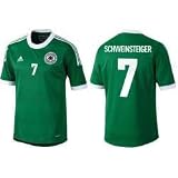 Adidas DFB Deutschland Auswärts-Trikot Schweinsteiger Nr.7 EM2012 Farbe: grün/weiß