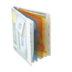 View-Tab Round Ring Presentation Binder, 5-Tab Style, 5/8 Capacity, White