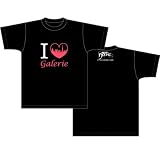 異国迷路のクロワーゼ アイラブ柄 Tシャツ ブラック サイズ:M