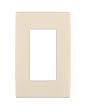 Leviton Renu REWP1-GC One-Gang Screwless Snap-On Wallplate, Gold Coast White