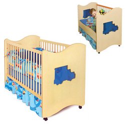 Boys Like Trucks 2-in-1 Crib by Room Magic