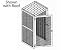 Bulk Storage Locker Single Tier 3' X 3' Starter Without Roof