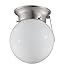 Luminance Traditional Sunset F2204-53 Ceiling Mount Lighting with Pull Chain-Satin Nickel-60W