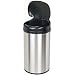 Nine Stars Motion Sensor Stainless Steel Trash Can, Round, 10.6 Gallon