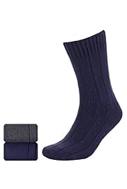 2 Pairs of North Coast Cotton Rich Ribbed Socks