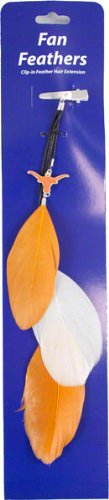 Texas Longhorns Fan Feather Hair Clip