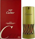 Must de Cartier by Cartier for Women 1.6 oz Parfum Classic Spray Rechargeable (Relaunched Edition)