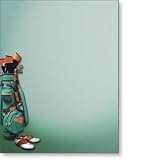 Golf Gear Letter Paper - 100 Sheets