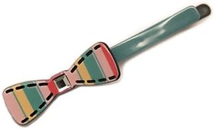 via cacao Crystal Stripes Bobbi Pin, Turquoise