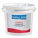 Produkt-Bild: Langsam l&ouml;sliche Titanocal Chlortabletten 200g - Langzeittabletten im 5kg Eimer von HP