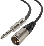 Dayton CAXM-3N XLR-M To 1/4 TRS Cable 3 ft.